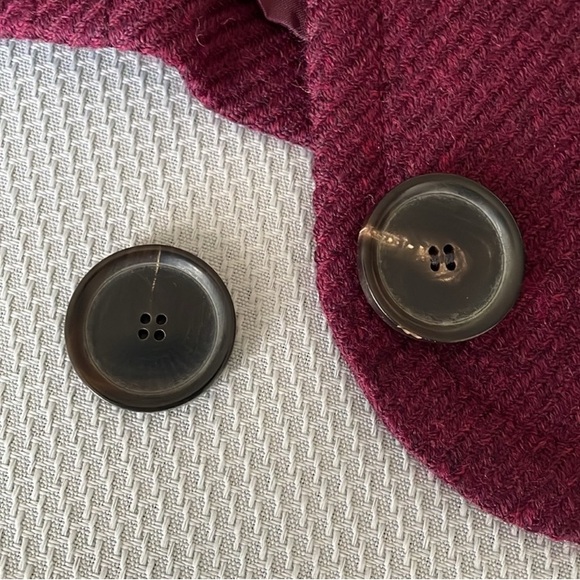 Akris Punto 100% Wool Cropped Purple Jacket Size 8 - Picture 11 of 13